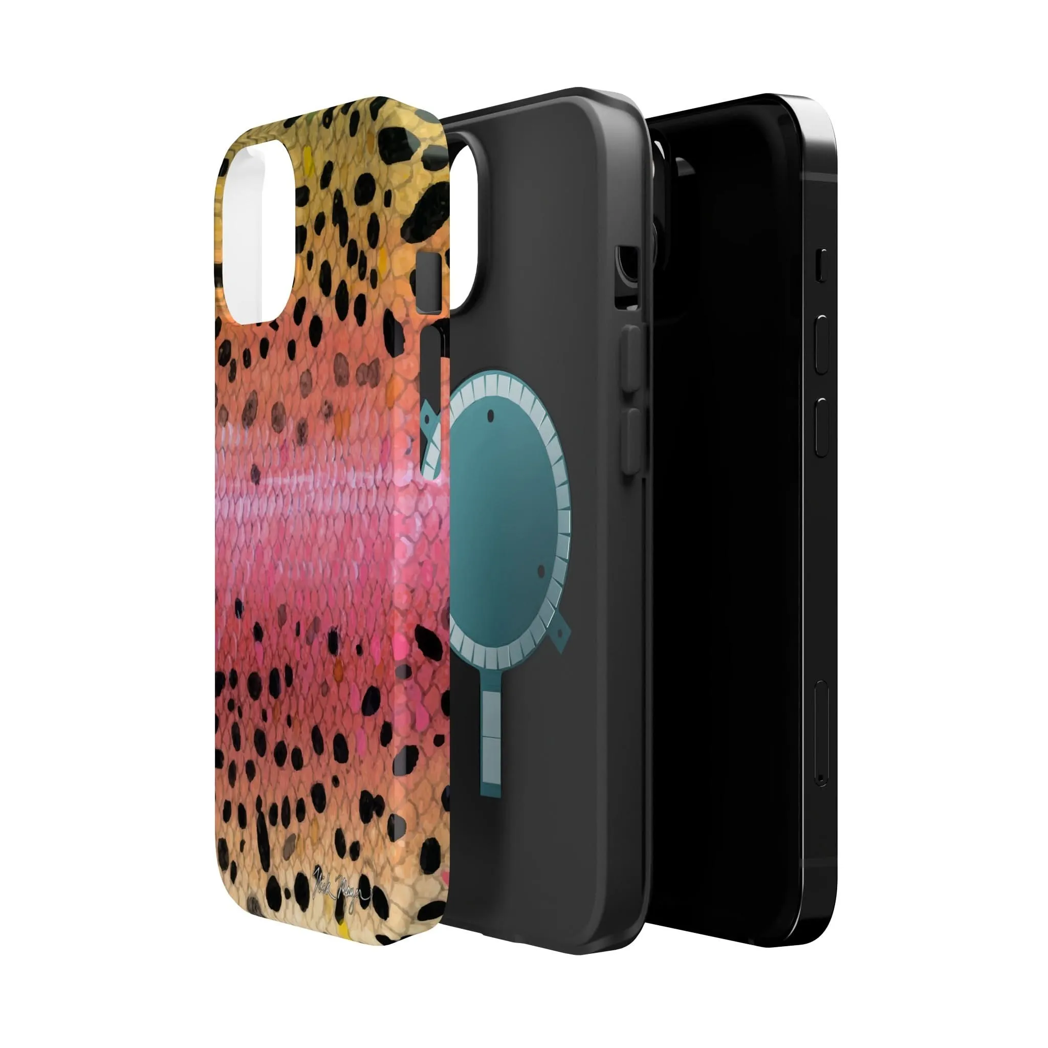 Rainbow Trout Skin MagSafe iPhone Case