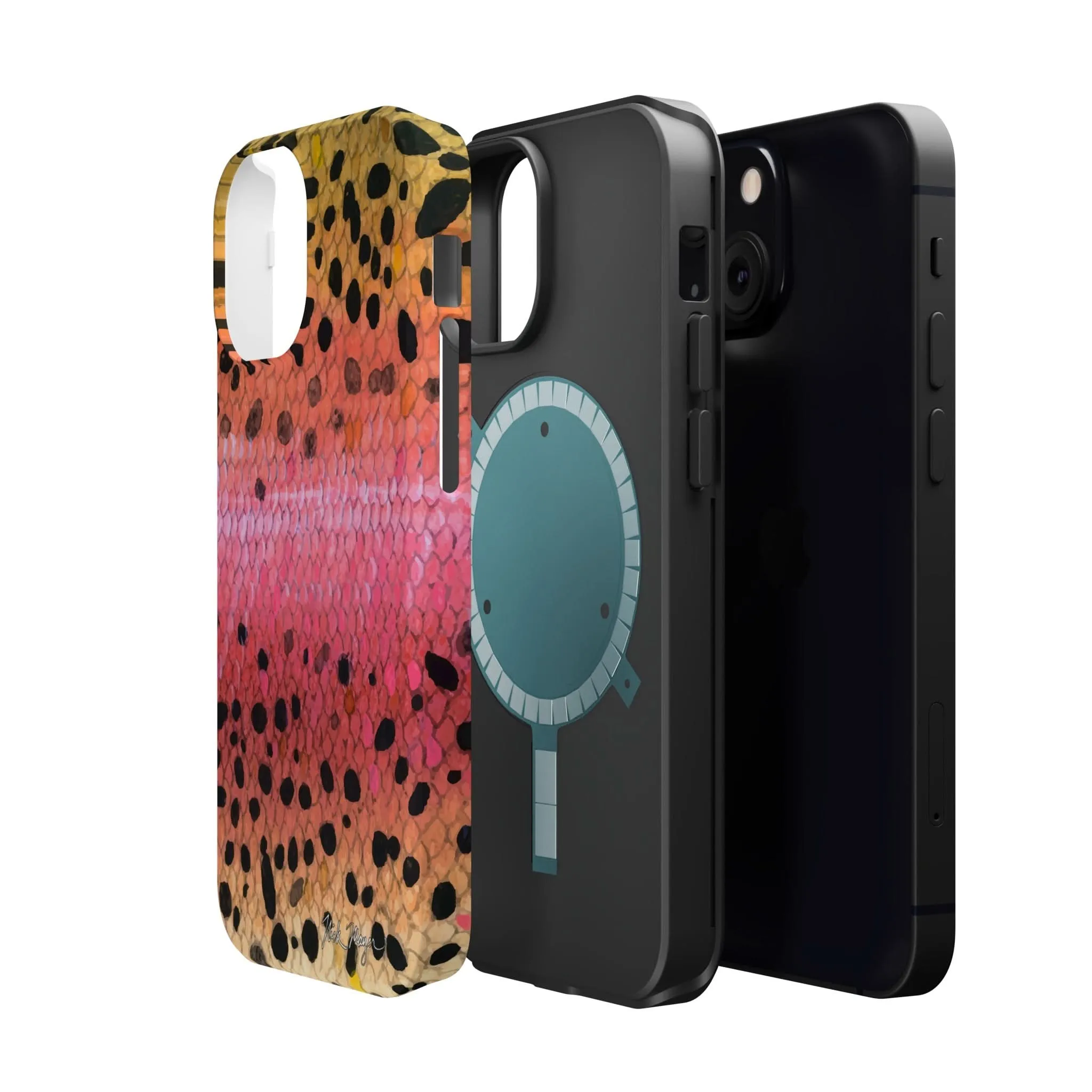 Rainbow Trout Skin MagSafe iPhone Case