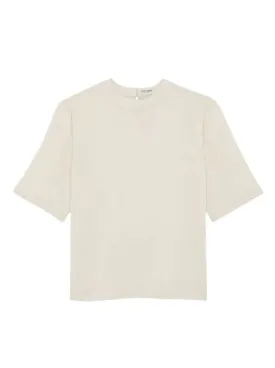 ROUND-NECK SILK T-SHIRT