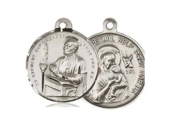 Saint Clement Hofbauer Silver Pendant And Chain