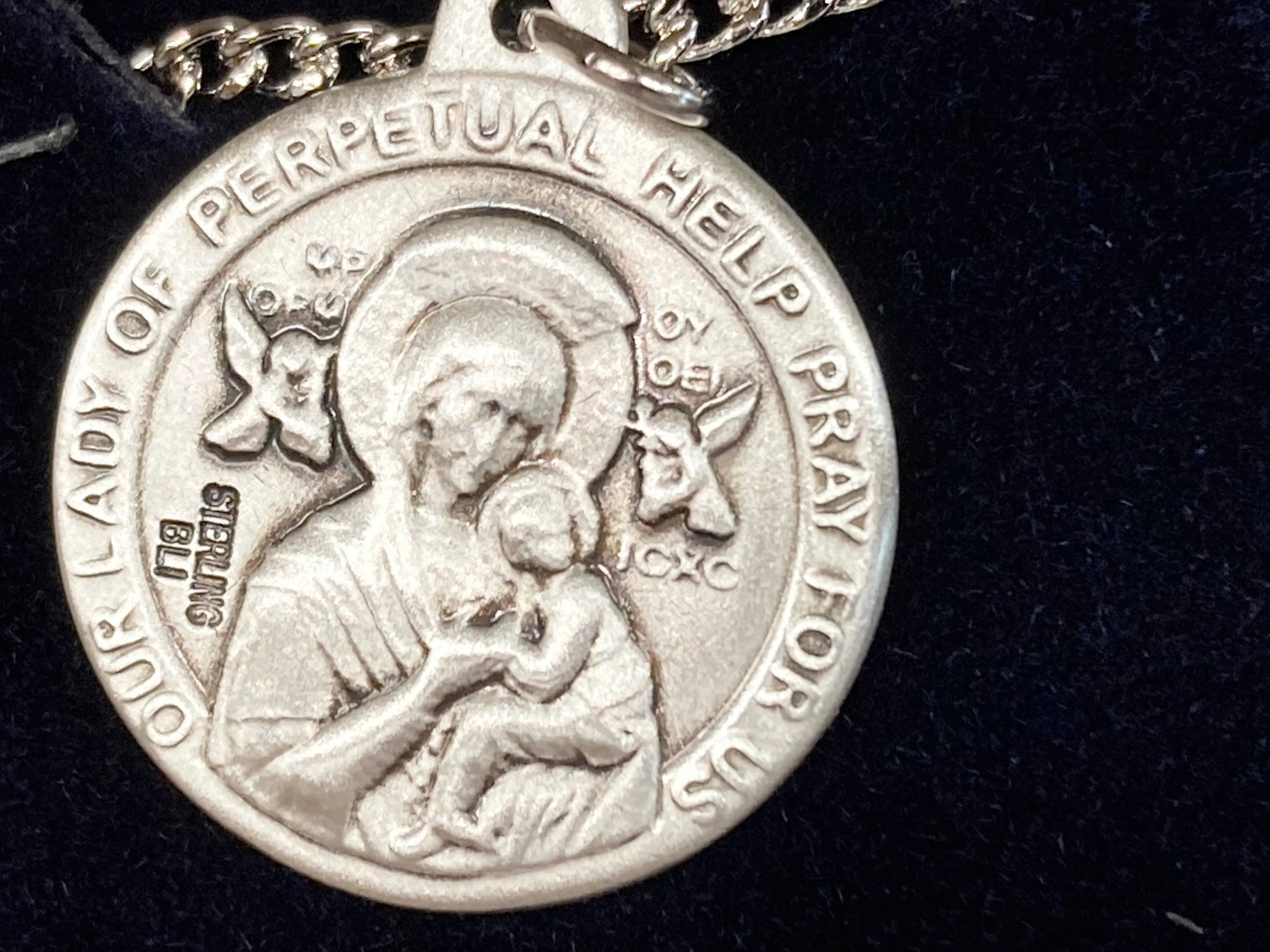 Saint Clement Hofbauer Silver Pendant And Chain