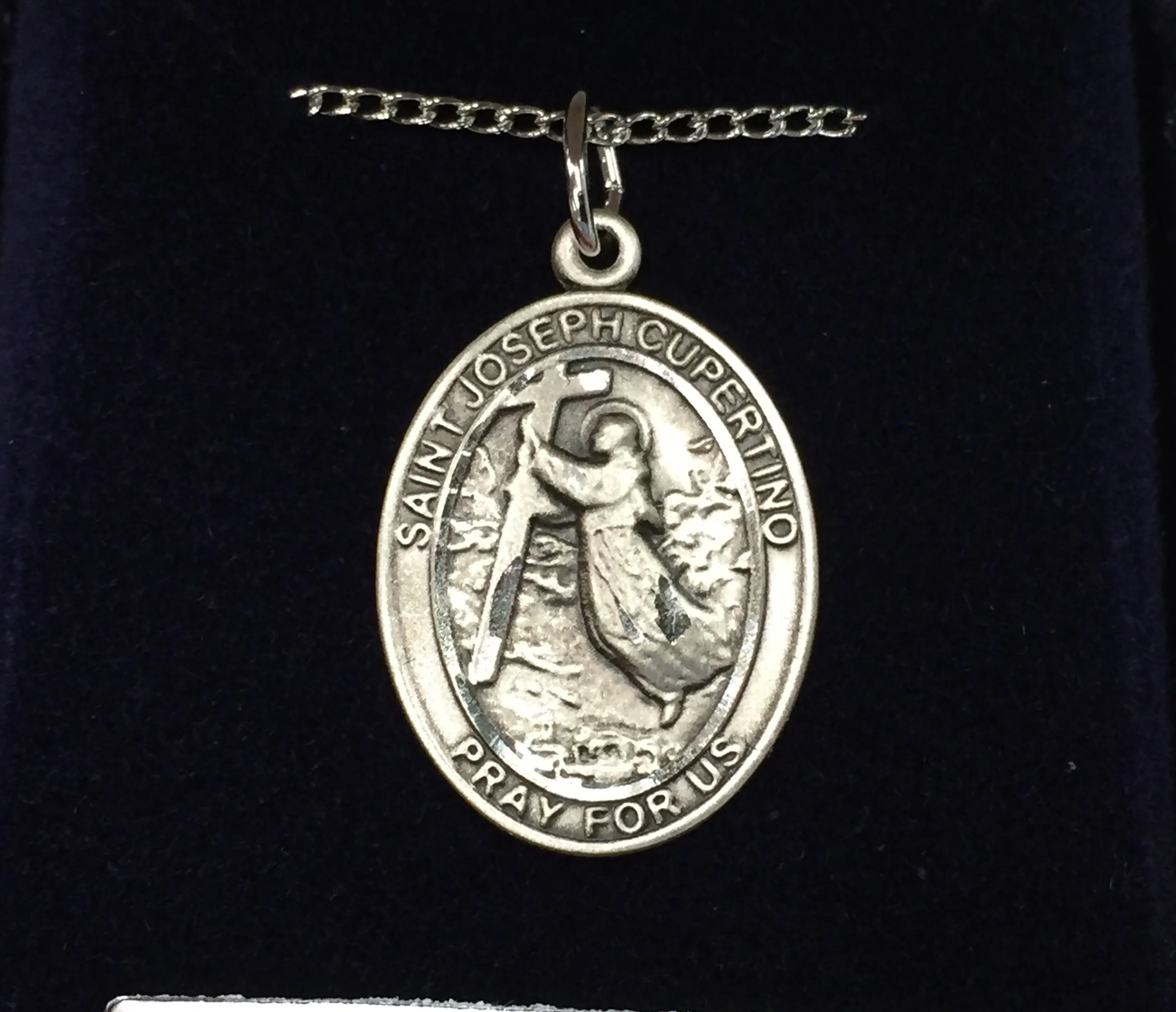 Saint Joseph Of Cupertino Silver Pendant Religious