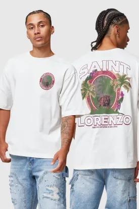 SAINT LORENZO STAMP TEE - OFF WHITE