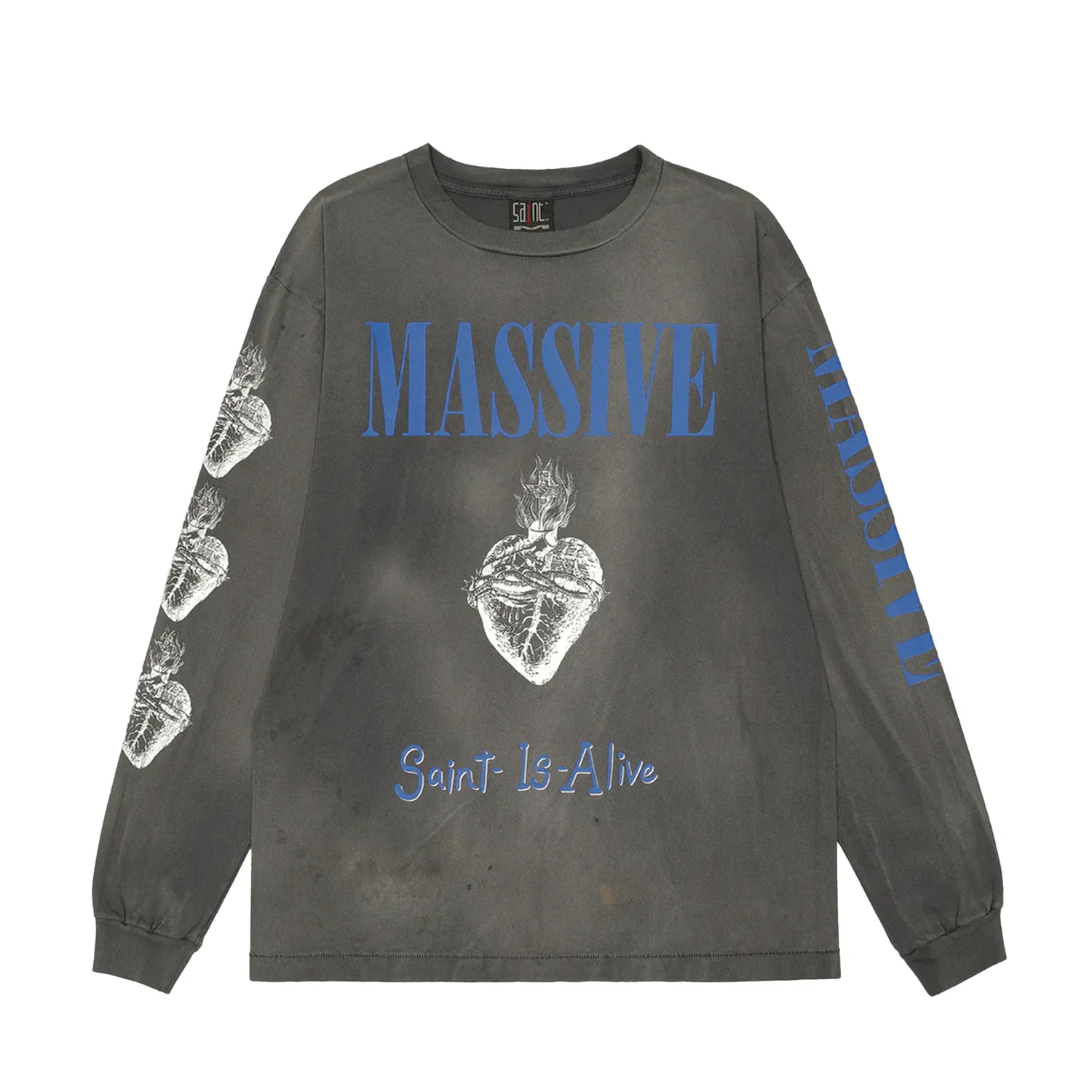 Saint Michael Massive Longsleeve Wash Black