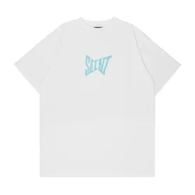 Saint Michael Ribon Tee White Teal