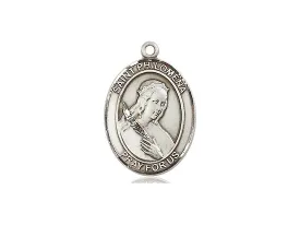 Saint Philomena Silver Pendant With Chain Religious