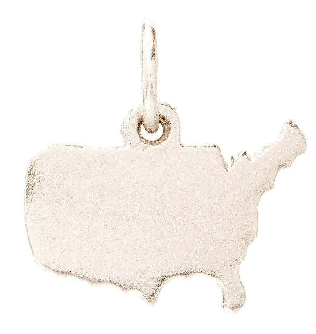 USA Map Mini Charm