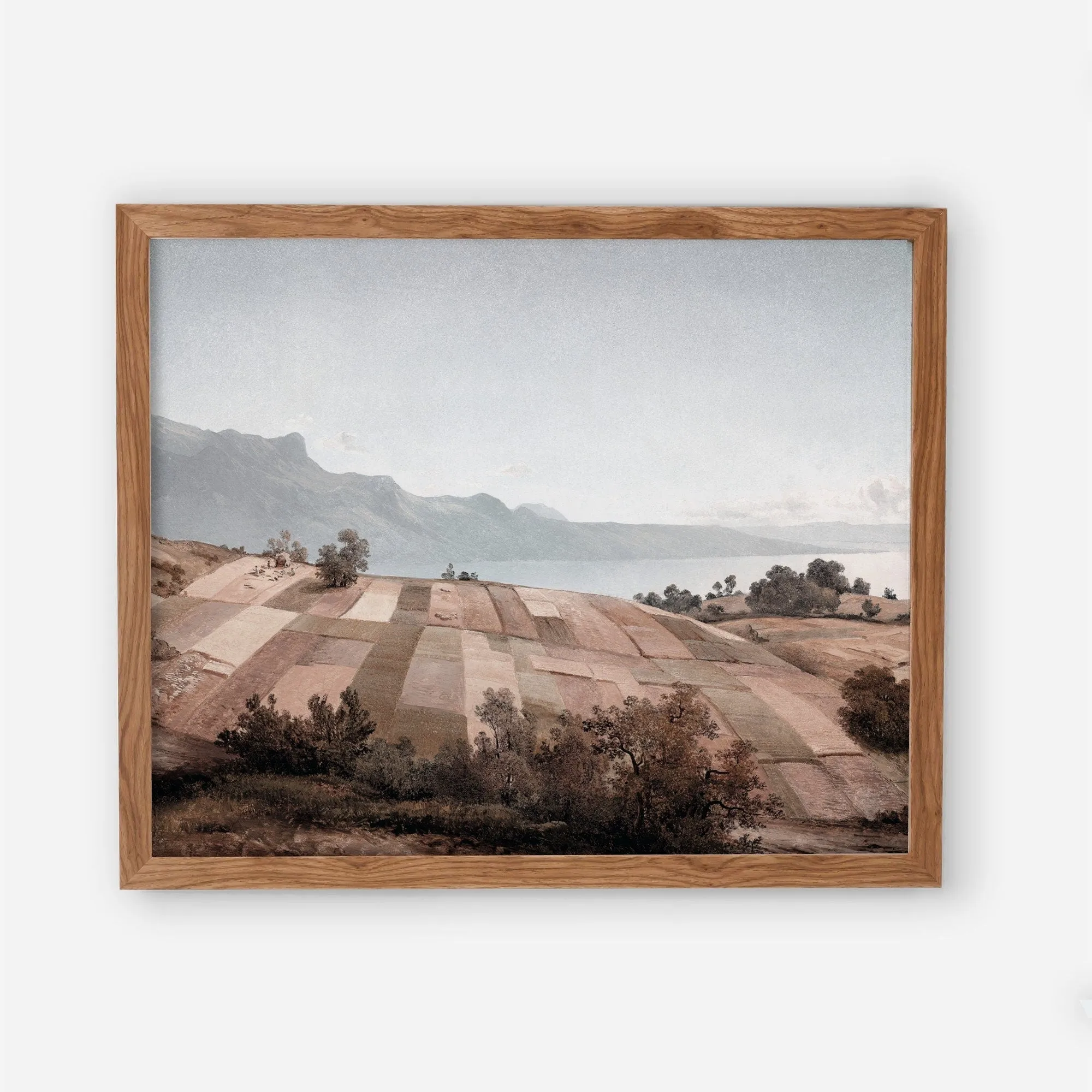 Vintage Landscape Field Wall Art